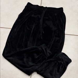 Victoria's Secret Black Velour Jogger Pants